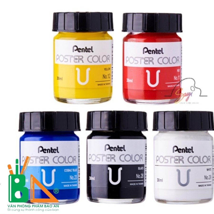 ✅Màu vẽ Pentel Poster Color 30ml ✅