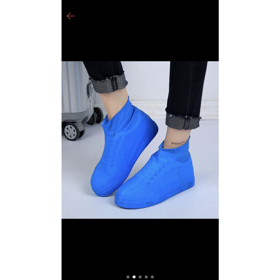 Vỏ Bọc Giày Đi Mưa Bằng Silicone Chống Nước Chống Trượt Có Thể Tái Sử Dụng