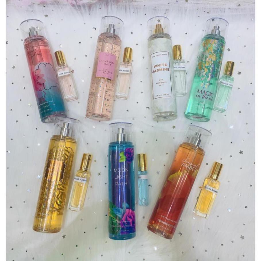 Travel size 10 ml Xịt Thơm Toàn Thân Bath And Body Works