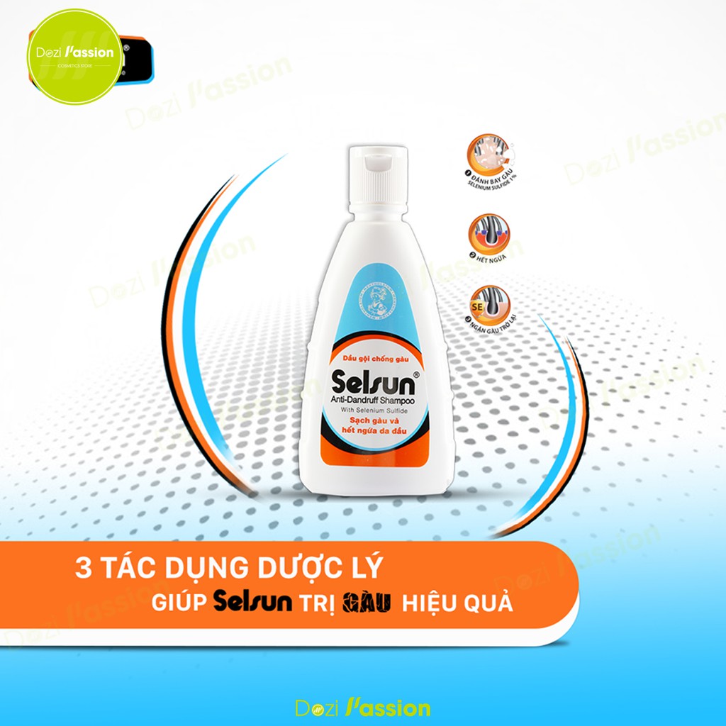 Dầu Gội Selsun Chống Gàu Và Ngứa Da đầu - Selsun Anti – Dandruff Shampoo (50ml và 100ml)