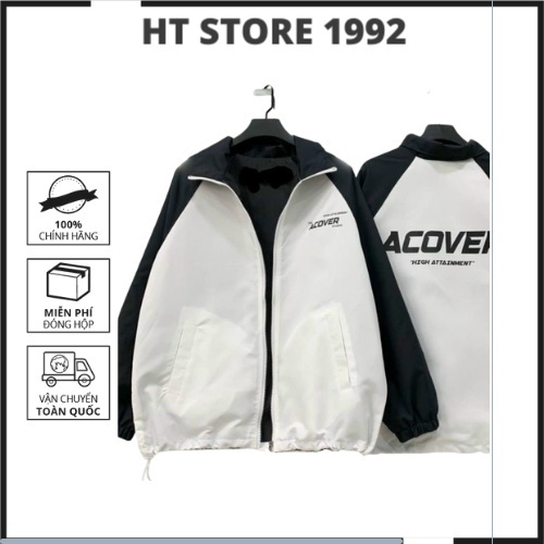 Áo khoác nam nữ kiểu bomber ACOVER chất liệu dù 2 lớp cao cấp nhẹ thoải mái. Áo khoác unisex form ôm dễ mặc - K072