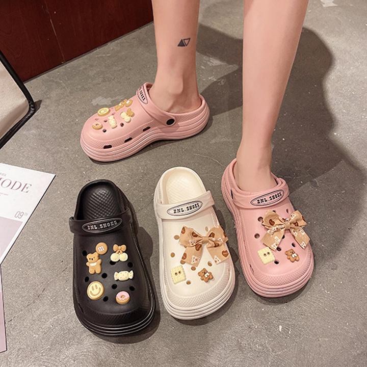 Dép sục cross gen z siêu nhẹ chống trượt, đi mưa, chống trơn tặng kèm Jibbitz