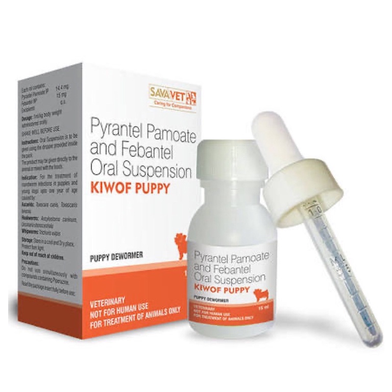 Tẩy giun dạng siro Kiwof puppy cho chó con 1ml/1kg,chuẩn công ty SaVavet siêu rẻ, an toàn, dễ dàng sử dụng