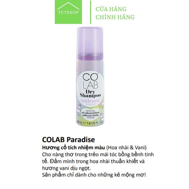 Dầu Gội Khô COLAB Dry SHampoo 50ml