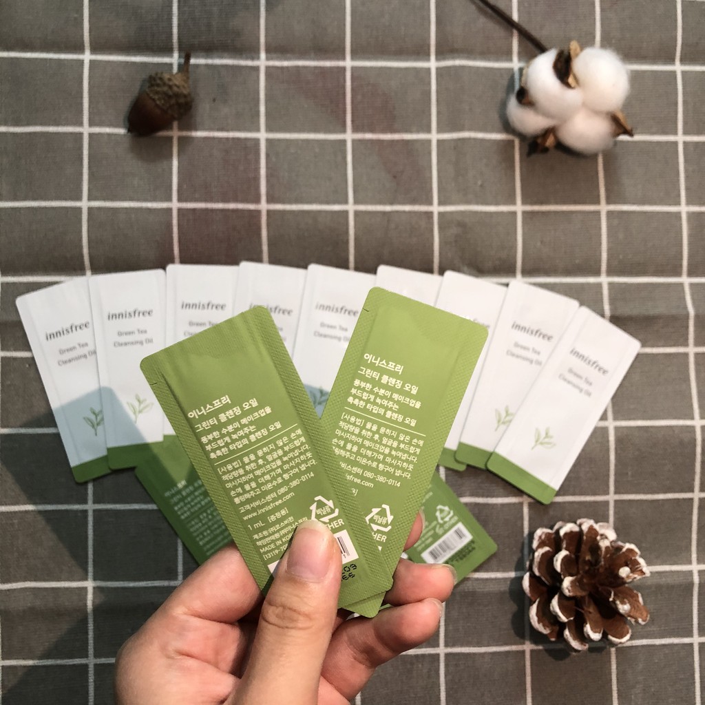 Sample Dầu Tẩy Trang Trà Xanh Innisfree Green Tea Cleansing Oil 1ml