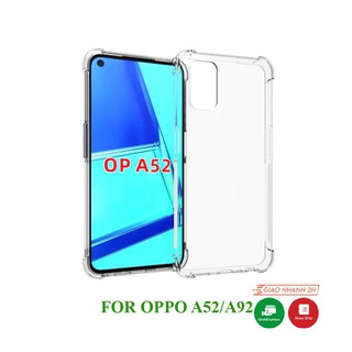 Ốp lưng OPPO A52 / A92 dẻo trong suốt chống sốc bảo vệ điện thoại