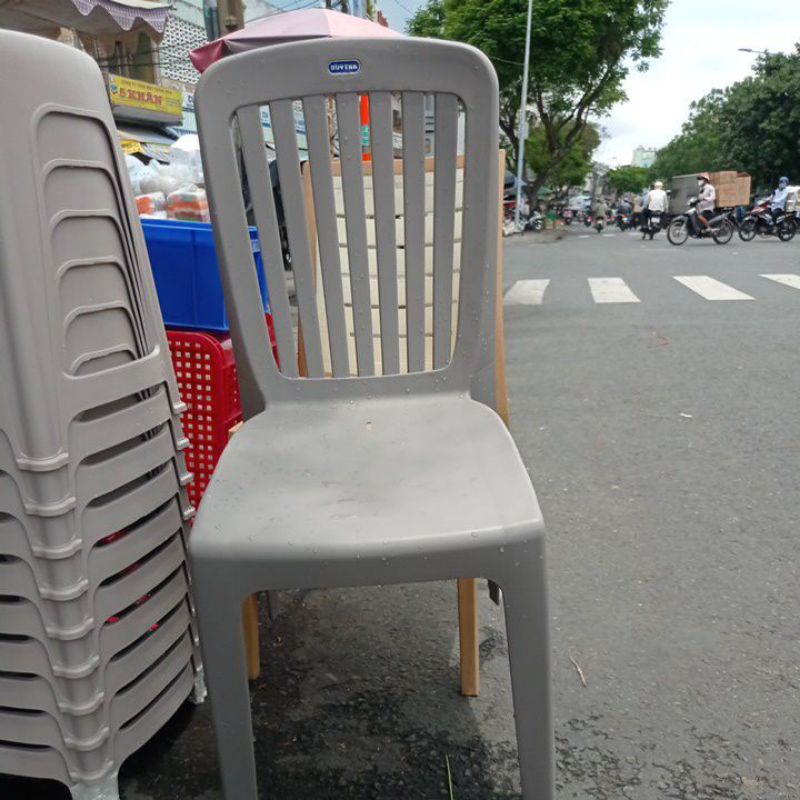 GHẾ NHỰA DUY TÂN DỰA SỌC NGANG  KÍCH THƯỚC 46x54x90CM