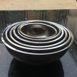 [R] Bộ Rổ/ Thau inox 304, gồm 6/5 cái. Hàng xuất Nhật hay hàng Thái