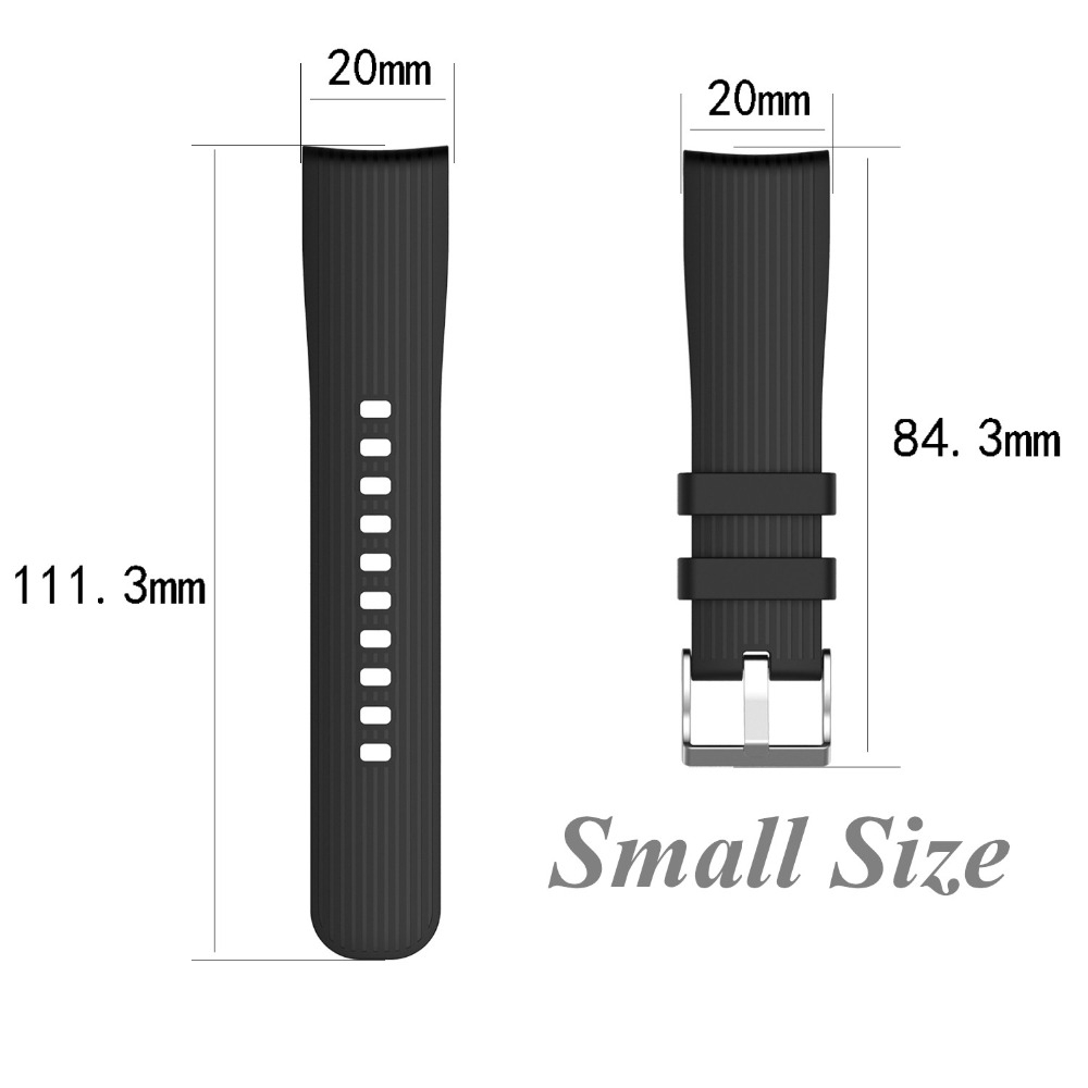 Dây Đeo Cao Su 20mm Cho Đồng Hồ Samsung Galaxy Watch Active 42mm