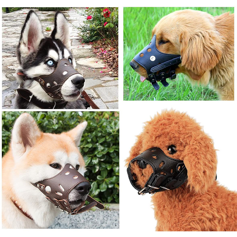 Vỏ Bọc Miệng Cún Cưng Bằng Da PU Chống Cắn 27Pets