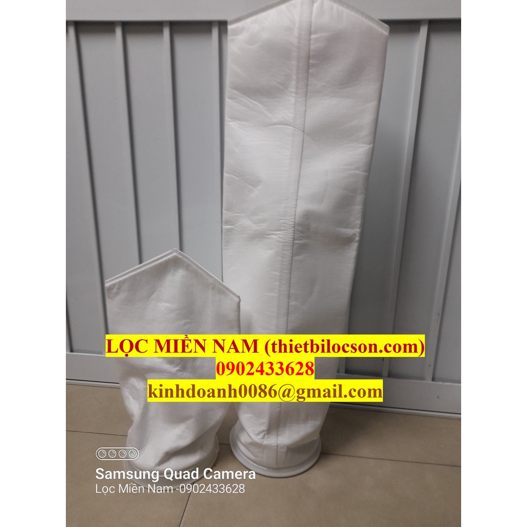 Túi lọc hóa chất PP size 2 180mm x800mm miệng nhựa
