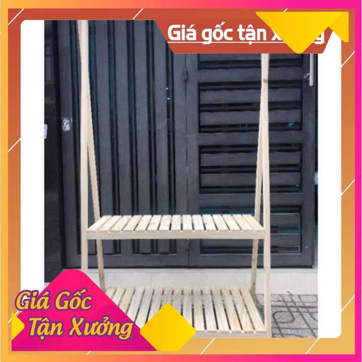 Kệ treo quần áo chữ A 2 tầng - Giá treo quần áo chữ A 2 tầng - Gỗ thông cao cấp nhập khẩu
