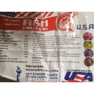 Siêu phẩm phân Cá Mỹ (tan chậm) dạng hạt bao 10kg