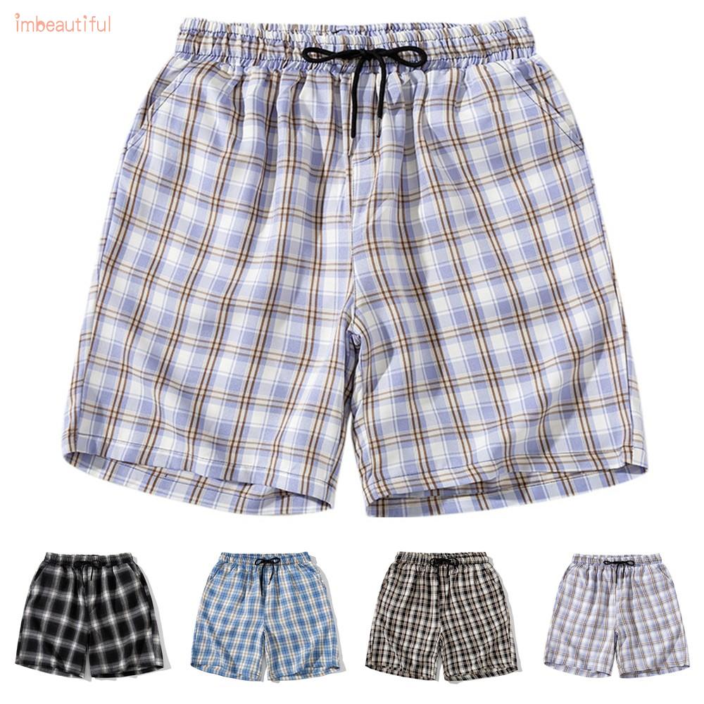 Shorts Bottom Casual Hot Pants Loungewear Mens Nightwear Pajamas Plaid