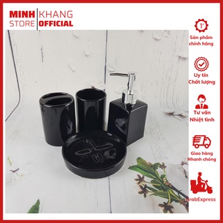Bộ Bình Xịt Nhà Tắm Bằng Sứ dùng cho nhà nghỉ, khách sạn, tiện lợi, sang trọng, phụ hợp mọi gia dình-MINH KHANG SHOP