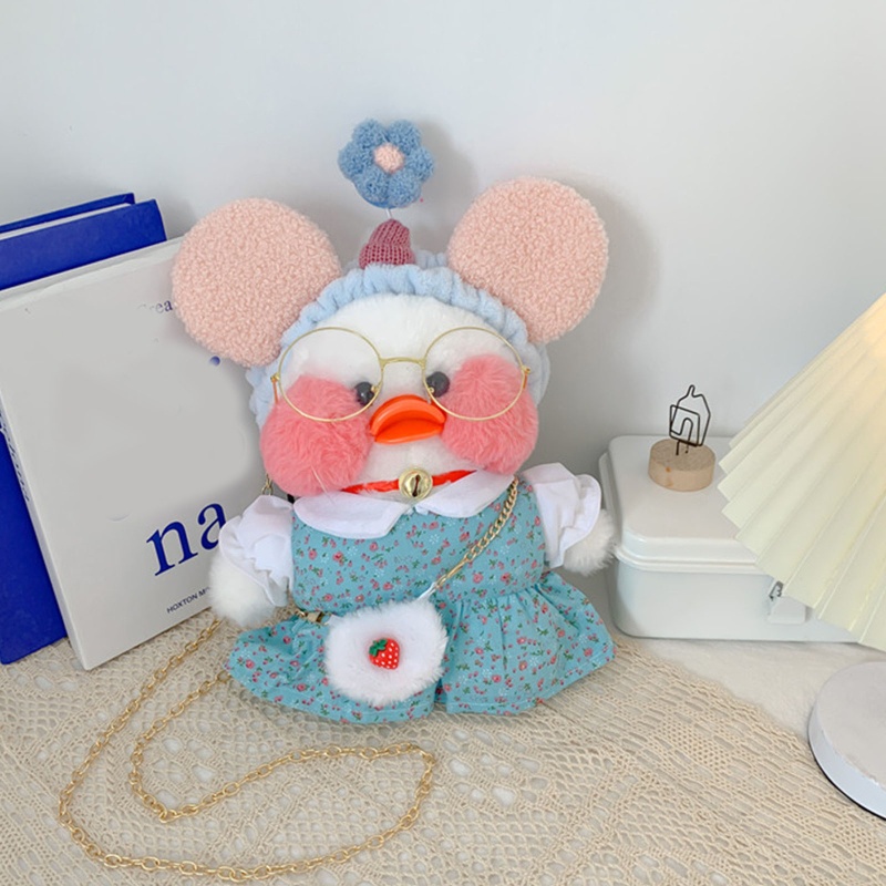 Túi Đeo Chéo Hình Chú Vịt Hoạt Hình Nhồi Bông Đáng Yêu