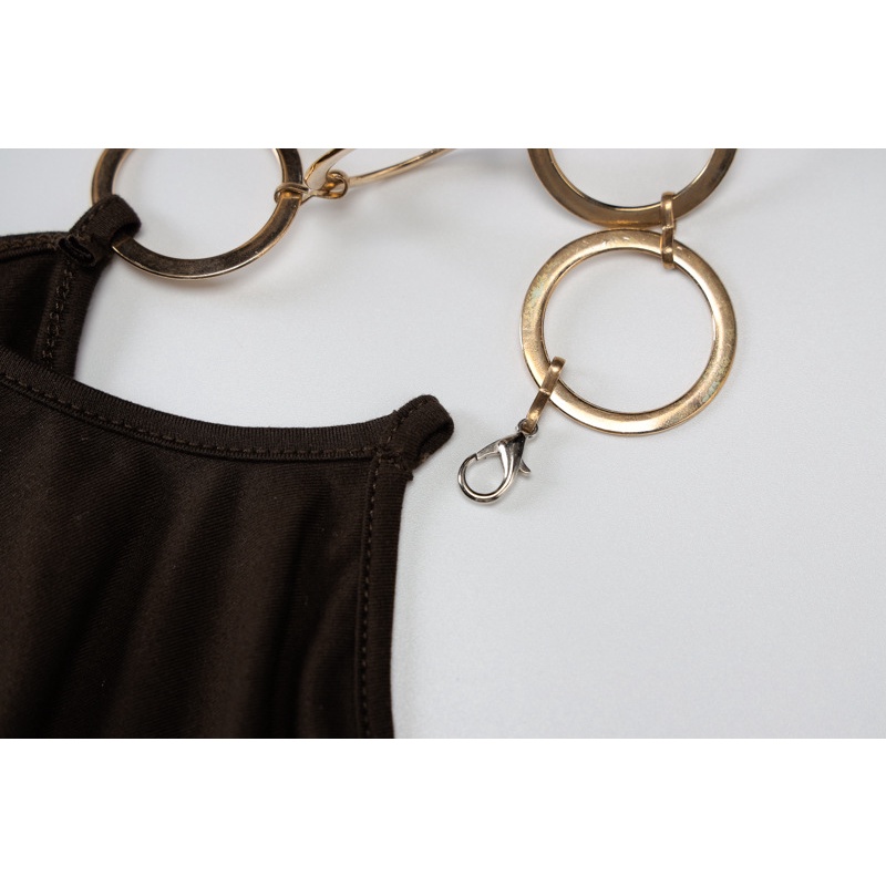 DUNEA Set Áo Tank Top 2 Dây + Chân Váy Ôm Sát Quyến Rũ Cho Nữ