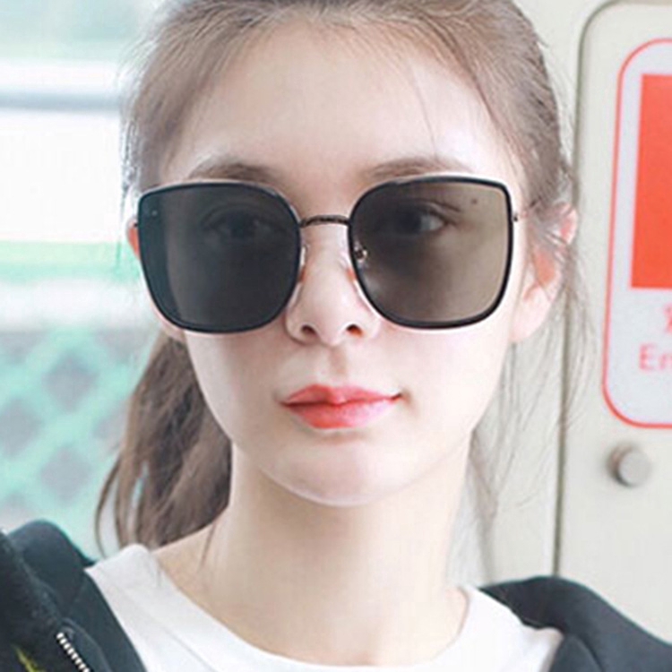 Kính Râm Gọng Vuông Lớn Chống Nắng Bảo Vệ Khỏi Tia UV Thời Trang Hàn Quốc Dành Cho Nữ