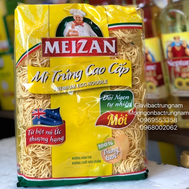 [ FREE SHIP]MÌ TRỨNG CAO CẤP MEIZAN 500G SỢI TRÒN