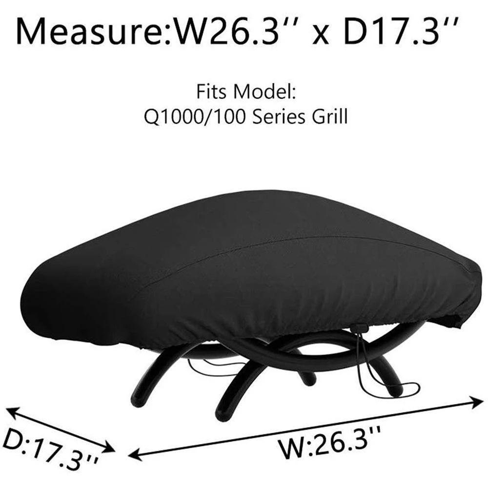 SUENIN Tấm Phủ Lò Nướng Bbq Chống Bụi Chịu Được Sức Nặng Cho Weber Q100 Q1000