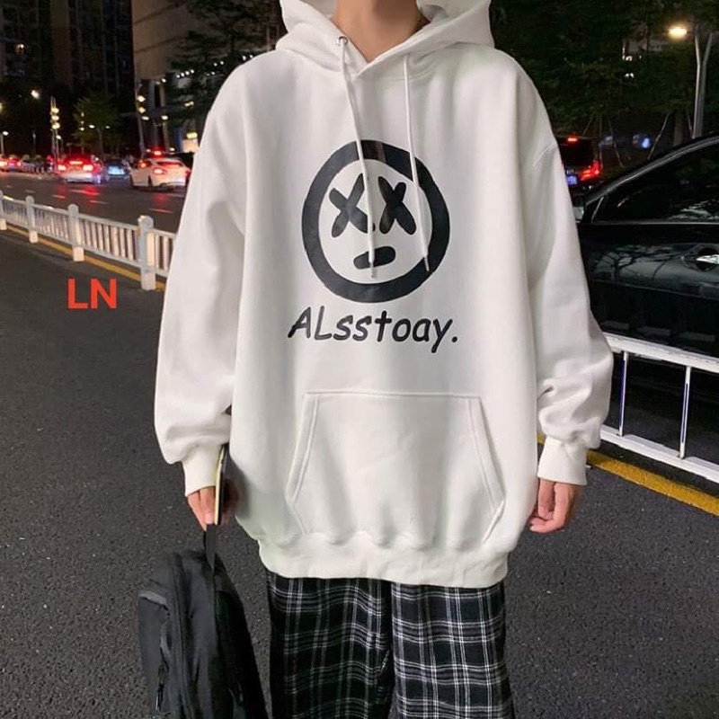 Áo hoodie mặt cười ALSS LN11