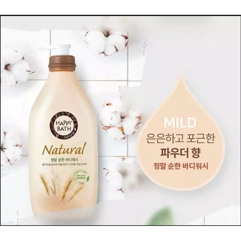 Sữa Tắm Gạo Happy Bath Natural Chính Hãng Hàn Quốc( 900ml) | BigBuy360 - bigbuy360.vn
