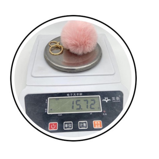 Móc Khóa Lông Thỏ Nhiều Màu Xinh Xắn