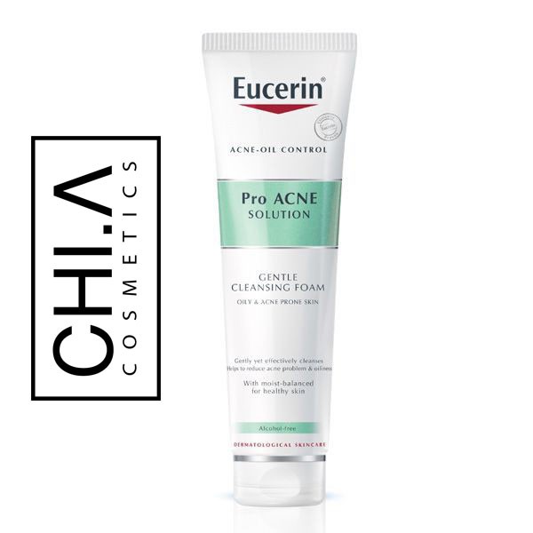 Eucerin - Sữa Rửa Mặt Tạo Bọt Da Mụn Eucerin Pro Acne solution gentle Cleansing foam 150g