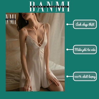 VÁY LỤA NGỦ 2 DÂY DÁNG CHỮ A XOÈ