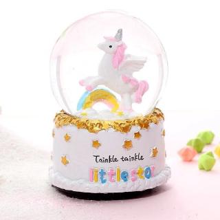 Quả Cầu Pha Lê Phát Nhạc Hình Bông Tuyết Xinh Xắn
