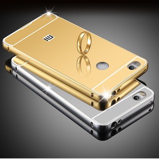 Ốp lưng Xiaomi Redmi 4X tráng gương viền kim loại