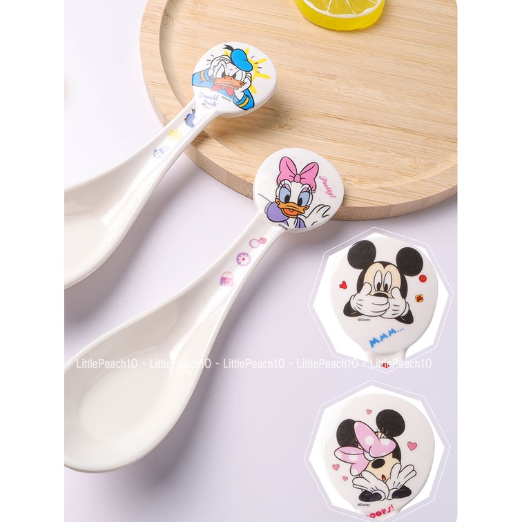 Muỗng súp melamine ăn dặm Disney hình Minnie Mickey Daisy Donald cho bé