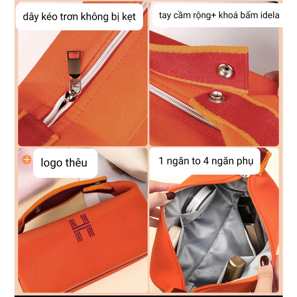 Túi để đồ trang điểm chống nước, chống ố màu