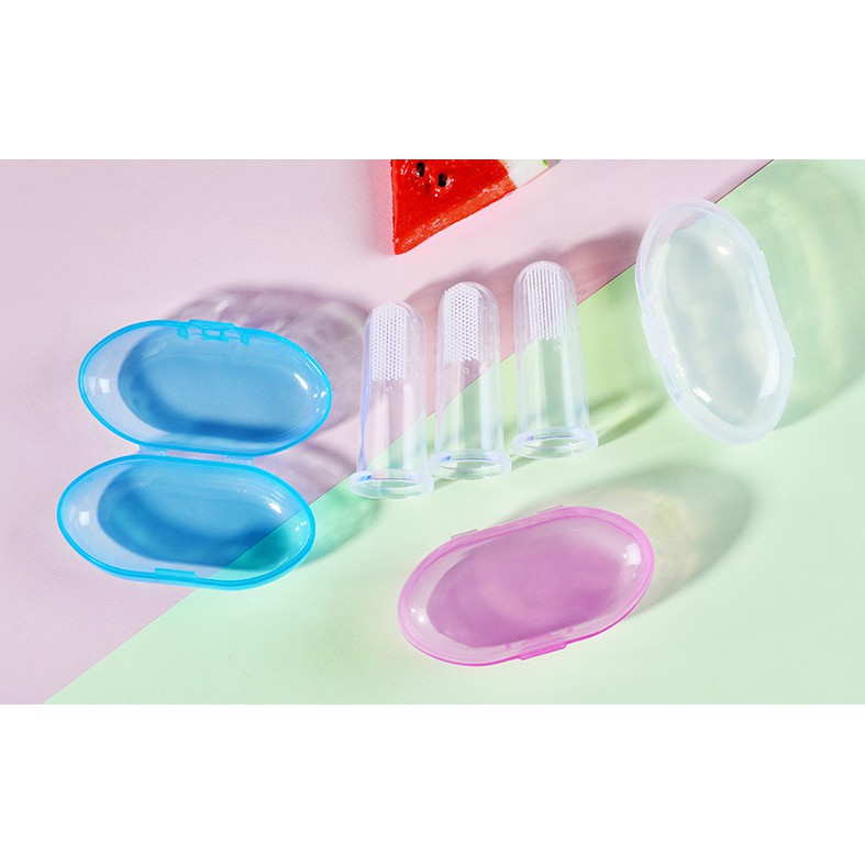 Rơ lưỡi xỏ ngón silicon siêu mềm - Có hộp đựng an toàn