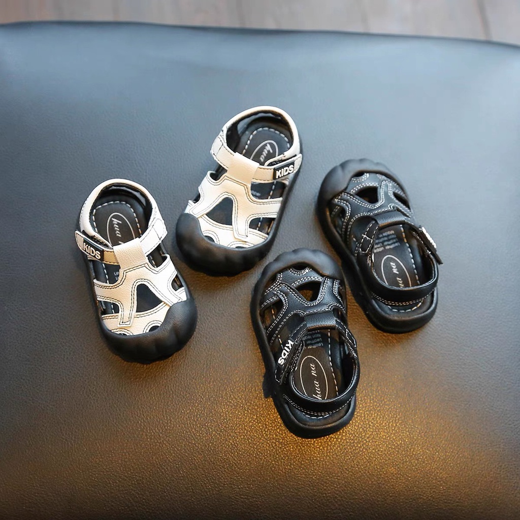Sandal rọ cho bé trai và bé gái da mềm, đế chống trượt siêu đẹp cho bé 0-3 tuổi Babybees