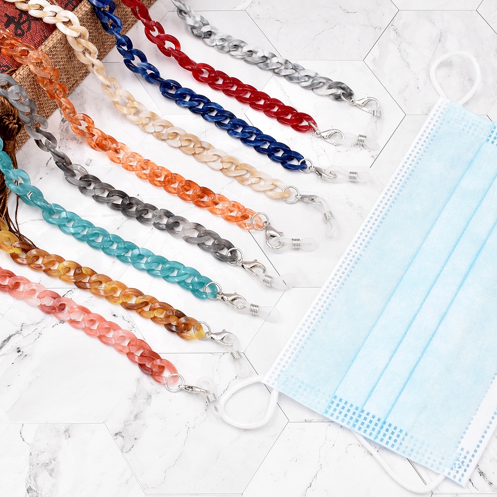 Dây Đeo Mắt Kính Acrylic 18 Màu Mới Mở Rộng Chống Thất Lạc Cho Người Lớn