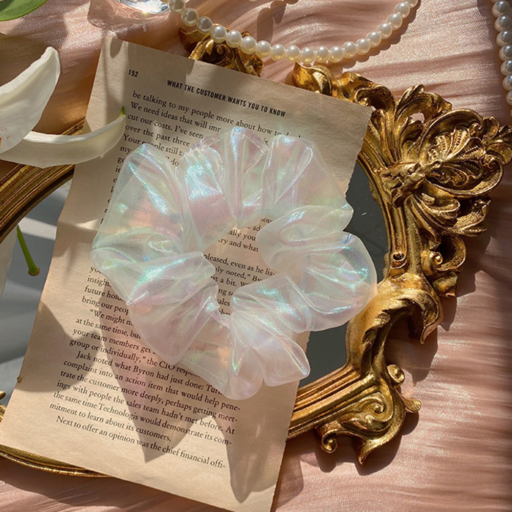 Thun cột tóc dạng lưới thiết kế co giãn tốt