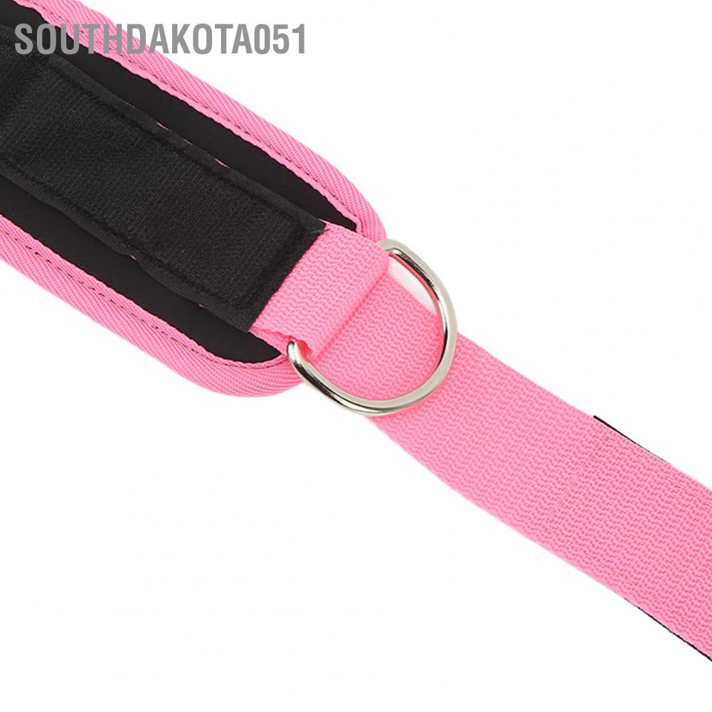 Southdakota051 Huấn luyện viên thể dục hình khóa mắt cá chân với vòng D đôi và dây đai cao su cho nam nữ