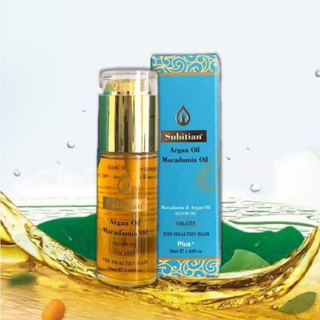 Tinh dầu SUBITIAN ARGAN OIL phục hồi tóc hư tổn  50ml