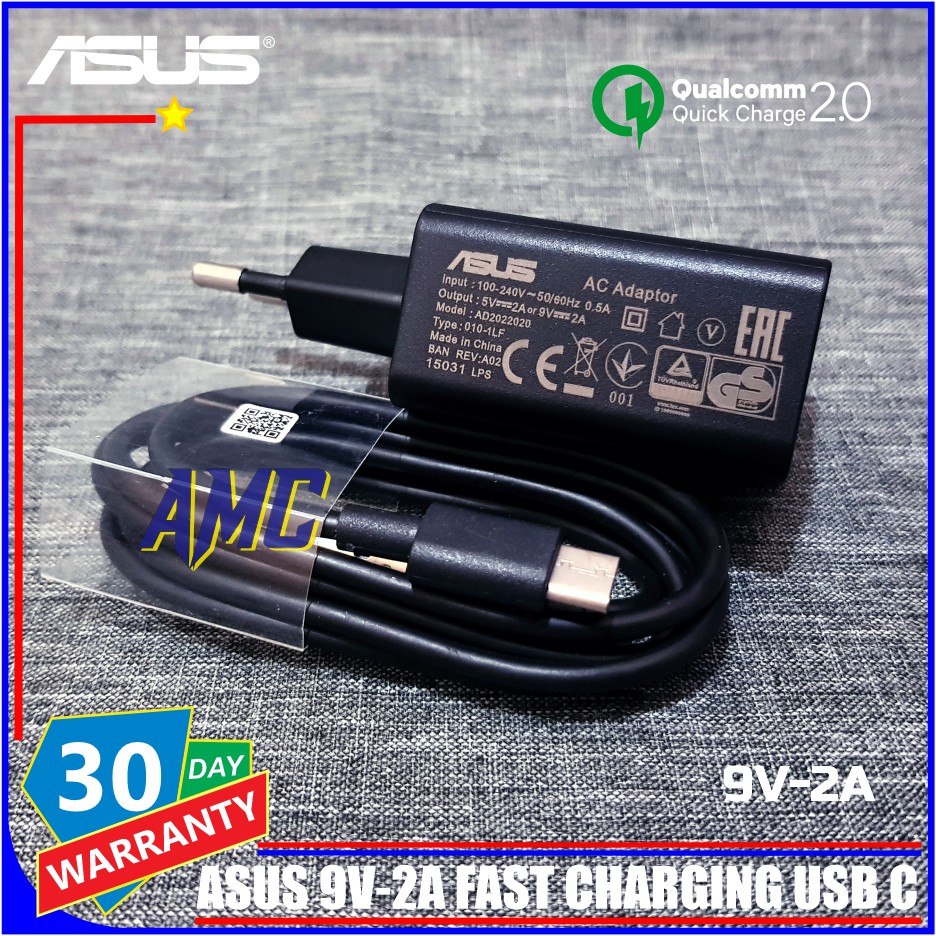 Bộ sạc nhanh USB C 100% cho Asus Zenfone 5 5z Zenfone 6 ORIGINAL