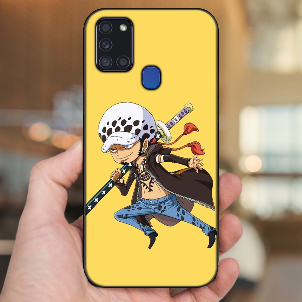 Ốp lưng Samsung A21S viền đen in hình Law One Piece