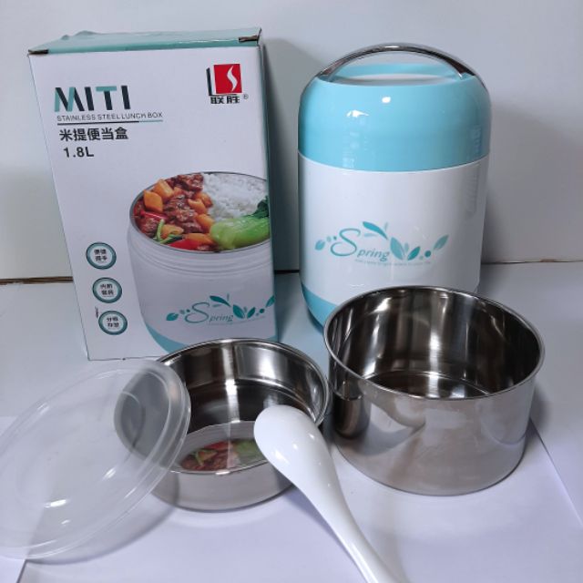 Cặp lồng giữ nhiệt MITI đủ size kèm ngăn để thìa