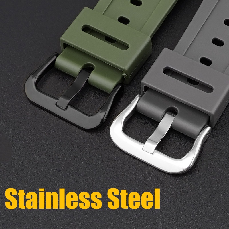 Dây Đeo Cao Su 16mm Chống Nước Tháo Gỡ Nhanh Cho Đồng Hồ Thể Thao Casio G-shock GA2100 GA2110