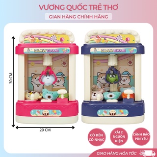 Máy Gắp Thú Mini Siêu To có Nhạc Đèn VuongQuocTreTho, Đồ Chơi Máy Gắp Thú Bông Mini Size ĐẠI To Nhất Thị Trường Màn Led