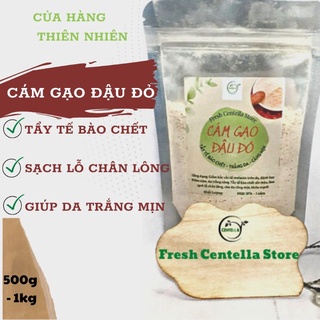 1kg bột cám gạo đậu đỏ fresh centella 100% tự nhiên
