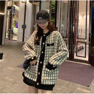 Áo khoác len cardigan oversize