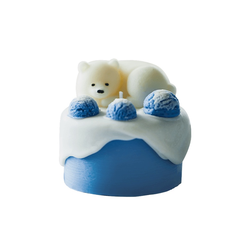[SLEEPING BEAR] BÁNH NẾN THƠM GẤU NGỦ ĐÔNG QUÀ TẶNG GIÁNG SINH/SINH NHẬT