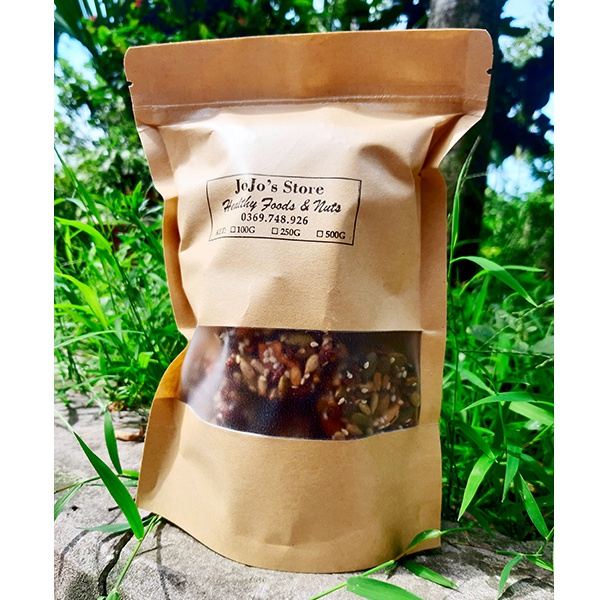Bánh hạt ngũ cốc giảm cân, Bánh hạt dinh dưỡng không đường ăn kiêng 250GR