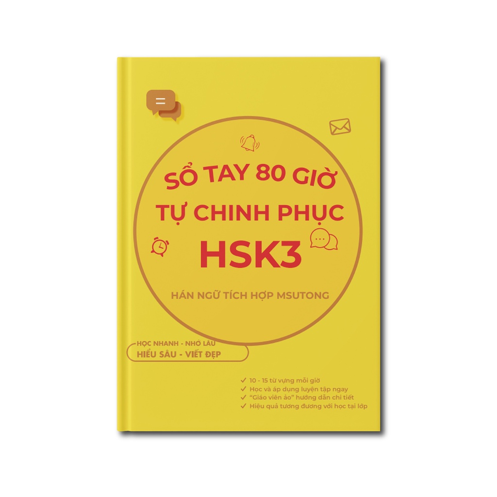 Sách - Sổ tay học tiếng trung chinh phục HSK3 trong vòng 80 giờ tự học