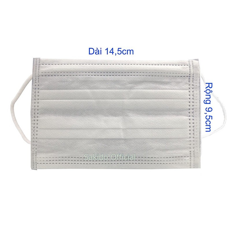 Khẩu trang y tế cho bé kháng khuẩn 3 lớp cho trẻ em sơ sinh đến 12 tuổi (Set 10 chiếc) SAKIDO | BigBuy360 - bigbuy360.vn